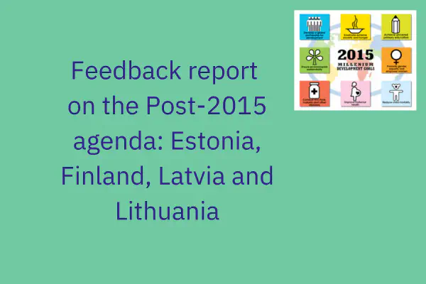 Feedback Report on the Post-2015 Agenda (2013)